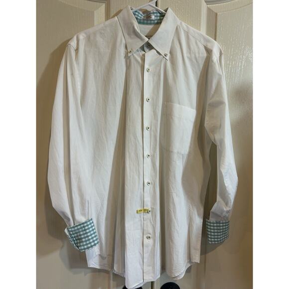 Peter Millar Other - Peter Millar Shirt Mens Medium white long sleeve Weekender Wash Cotton Outdoor